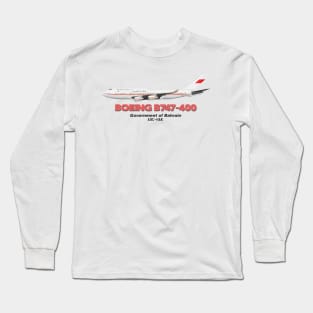 Boeing B747-400 - Government of Bahrain Long Sleeve T-Shirt